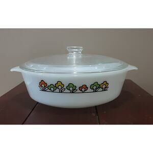 Vintage Fire King 1.5 Quart Covered Casserole Dish